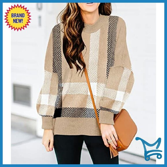 Oversized Cable Knit Pullover Sweater Batwing Sleeves Loose Fit - Picture 4 of 7